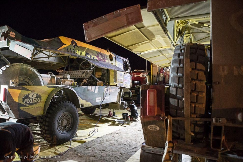 Dakar 2014. Noche en vivac