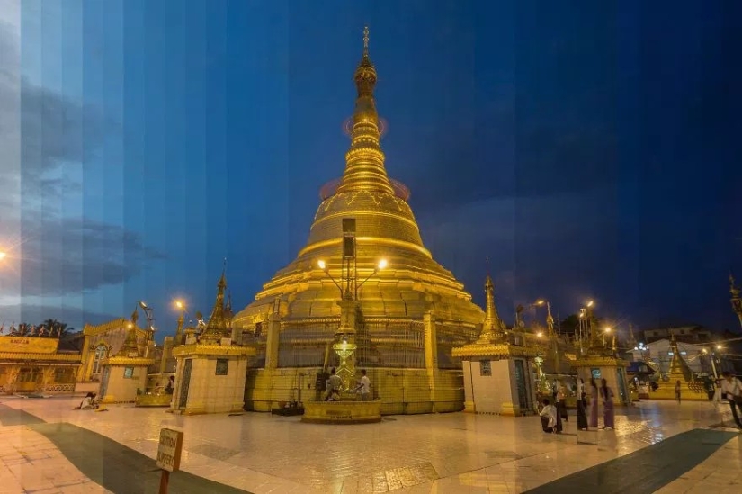 Day and night in one picture. Amazing shots of famous landmarks in an unusual format