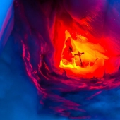 Deep into the glacier!