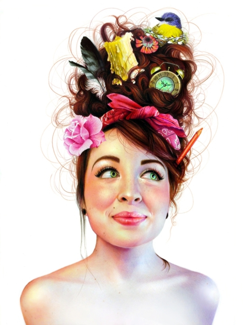 Dibujos hiperrealistas de objetos ordinarios