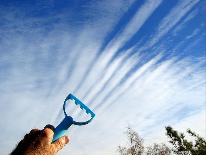 Divertido juego con nubes