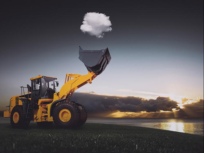 Divertido juego con nubes