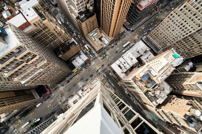 Dizzying New York from the height of skyscrapers