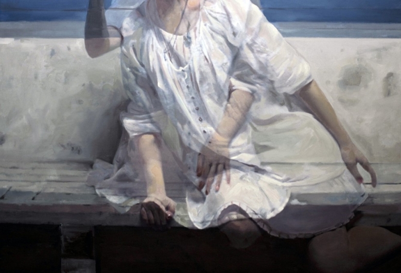 Double exposure on Pacayla Rae Bean's canvases Double exposure on Pacayla Rae Bean's canvases