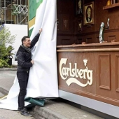 Drank beer - ate a glass