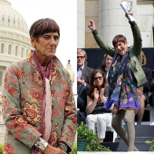 "Dress code? No, I didn’t hear ”: An extravagant female politician from the USA in hipster outfits "Dress code? No, I didn’t hear ”: An extravagant female politician from the USA in hipster outfits