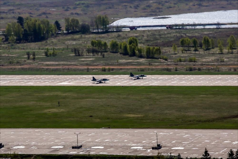Dress rehearsal for the Victory Parade and Moscow from a helicopter