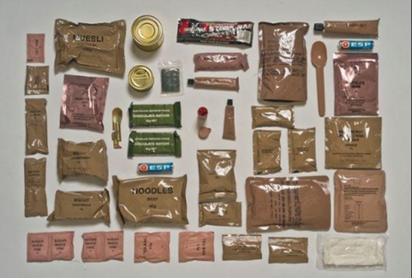 Dry rations in different armies of the world