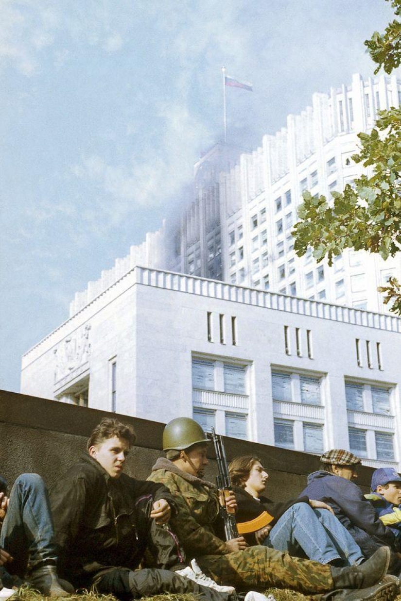 Ejecución de la Casa de los Soviets el 4 de octubre de 1993