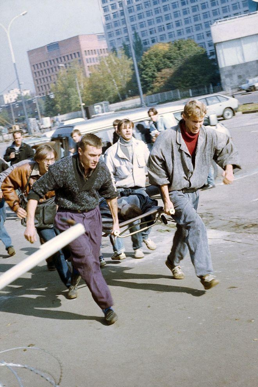 Ejecución de la Casa de los Soviets el 4 de octubre de 1993