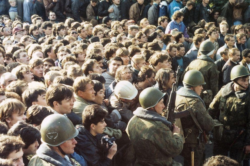 Ejecución de la Casa de los Soviets el 4 de octubre de 1993