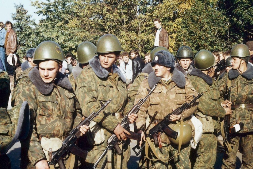 Ejecución de la Casa de los Soviets el 4 de octubre de 1993