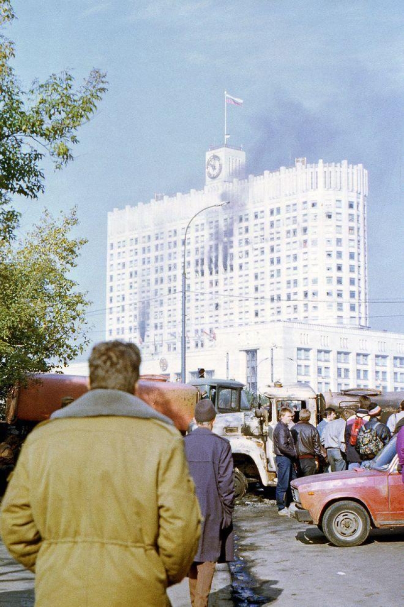 Ejecución de la Casa de los Soviets el 4 de octubre de 1993