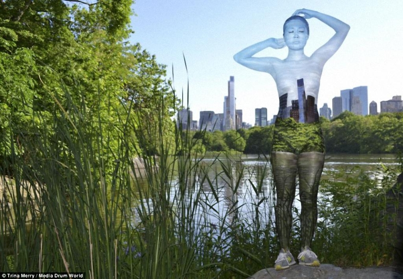 El arte del disfraz: modelos desnudas en la ciudad de Nueva York