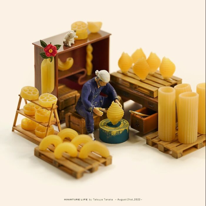 El artista japonés ha estado creando escenas en miniatura todos los días durante 12 años.