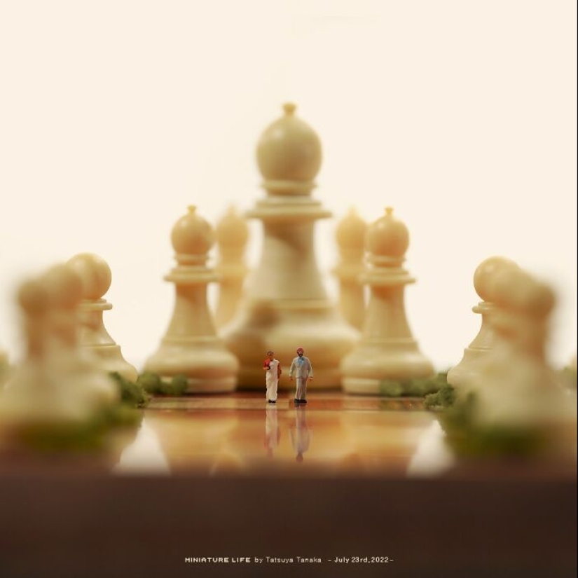 El artista japonés ha estado creando escenas en miniatura todos los días durante 12 años.