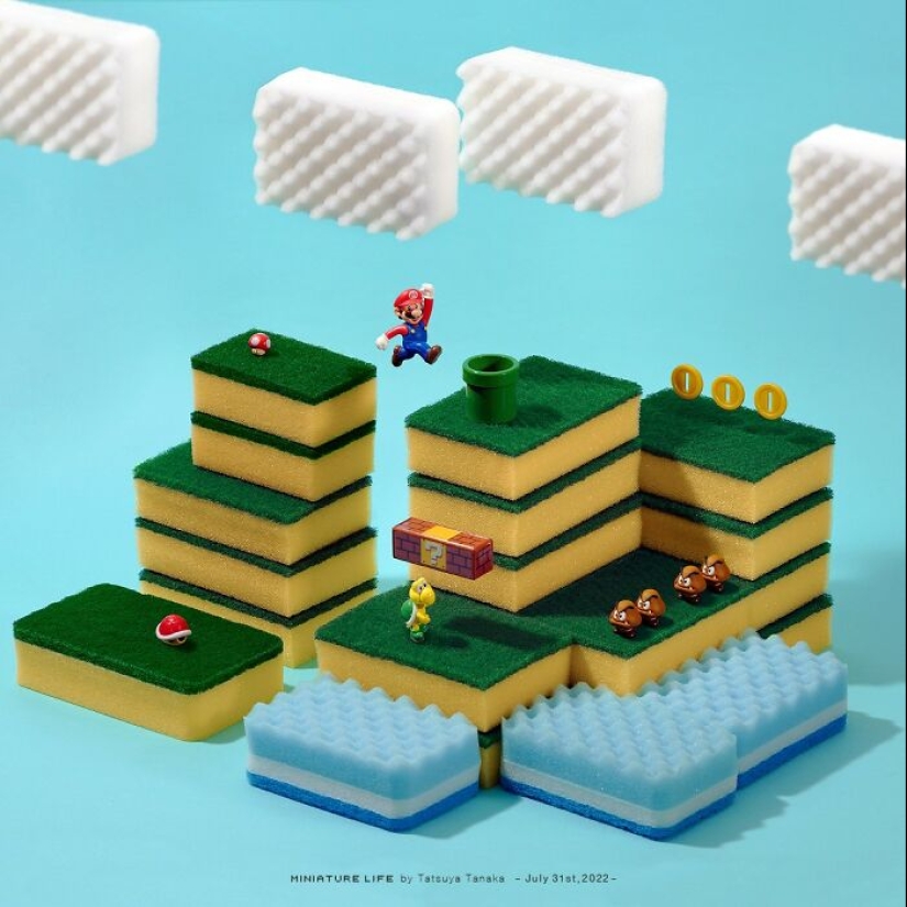 El artista japonés ha estado creando escenas en miniatura todos los días durante 12 años.