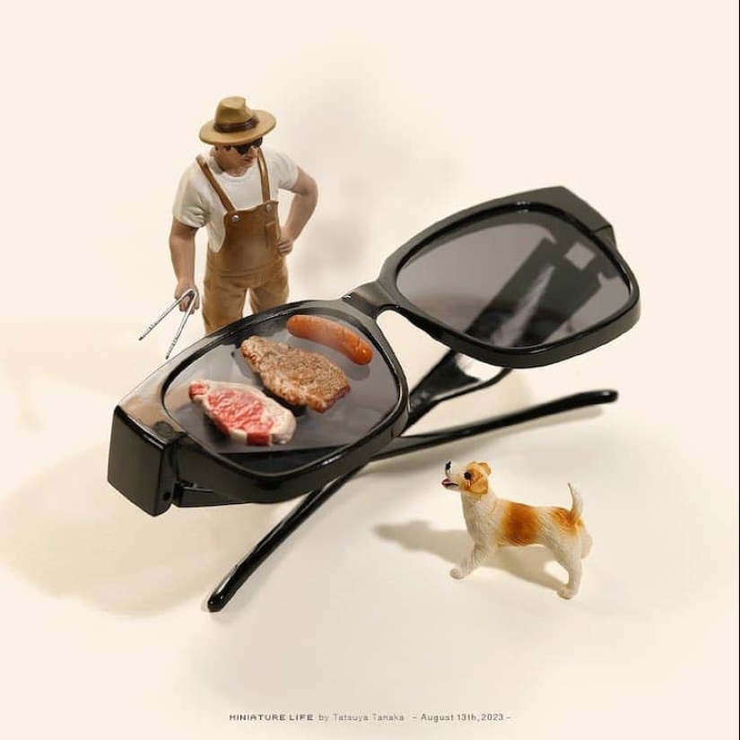 El artista japonés ha estado creando escenas en miniatura todos los días durante 12 años.