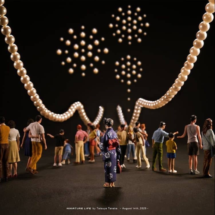 El artista japonés ha estado creando escenas en miniatura todos los días durante 12 años.