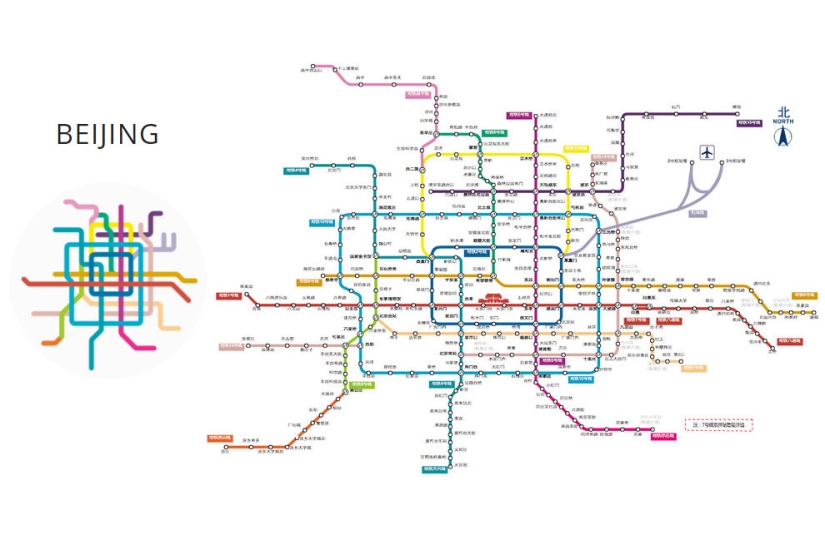 El diseñador convirtió los esquemas del metro mundial en símbolos minimalistas