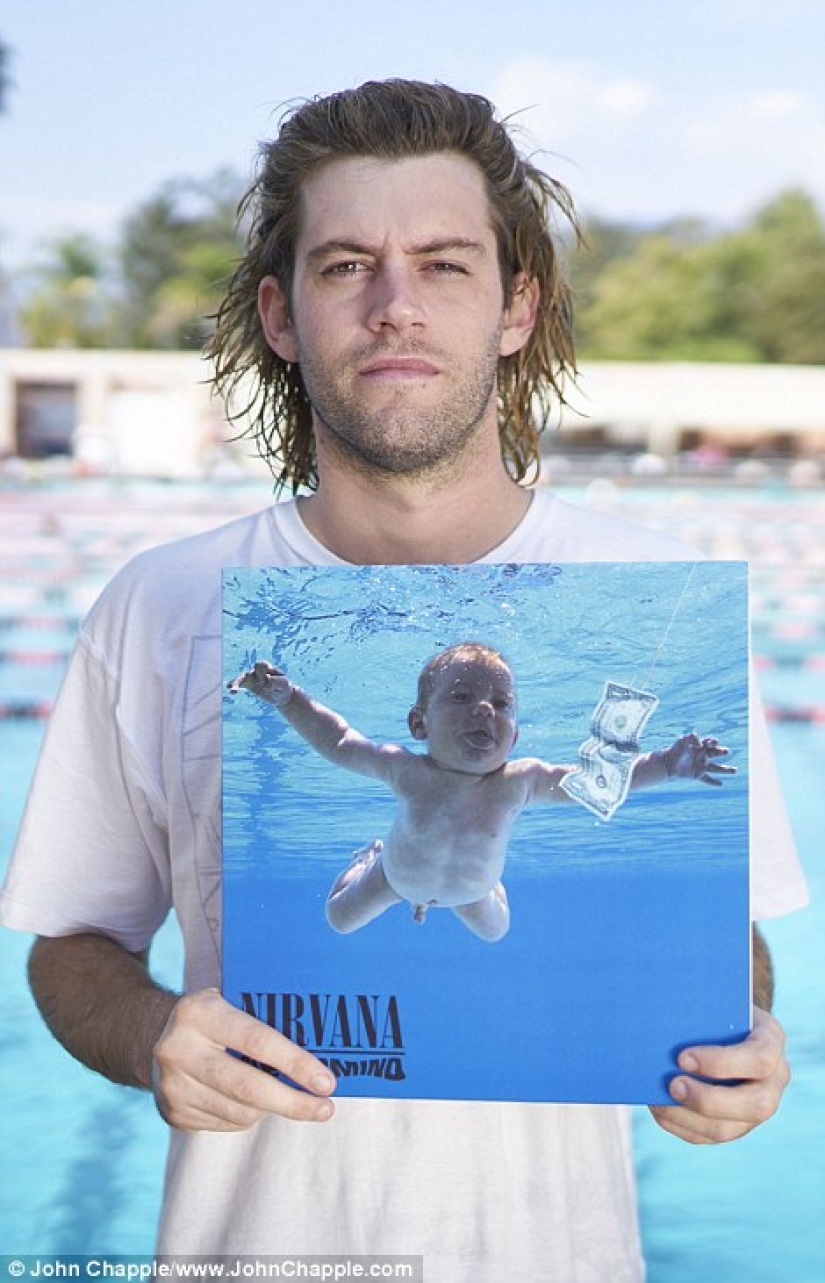 El héroe de la portada de Nevermind de Nirvana la recreó para el 25 aniversario del álbum El héroe de la portada de Nevermind de Nirvana la recreó para el 25 aniversario del álbum