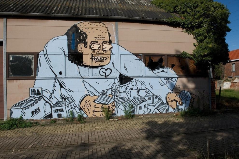 El pueblo abandonado de Doel y su asombroso arte callejero