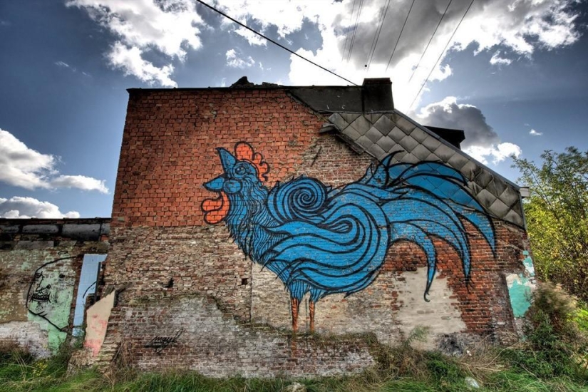 El pueblo abandonado de Doel y su asombroso arte callejero
