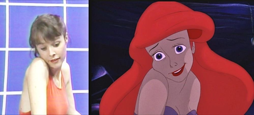 Emotions and movements of real actors, from which Ariel and Prince Eric from Disney's "The Little Mermaid" were drawn Emotions and movements of real actors, from which Ariel and Prince Eric from Disney's "The Little Mermaid" were drawn