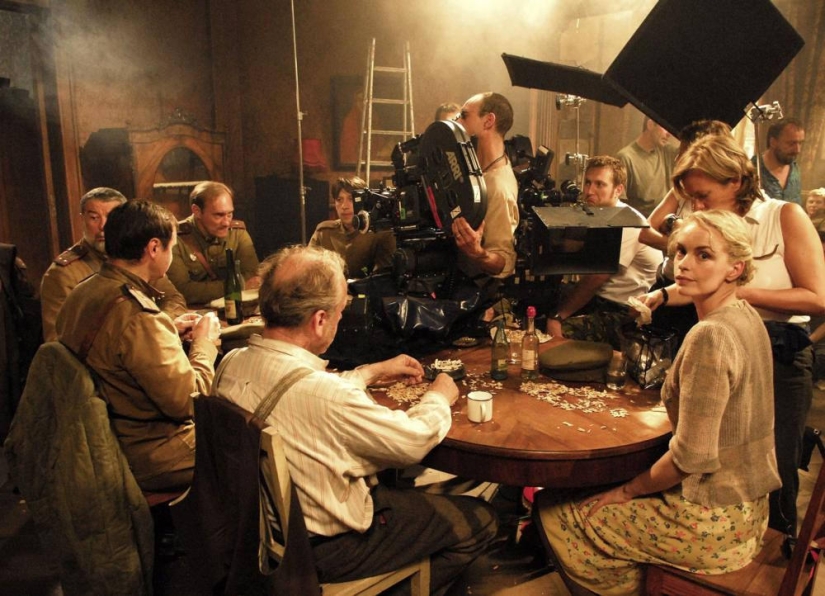 En el set de películas famosas En el set de películas famosas