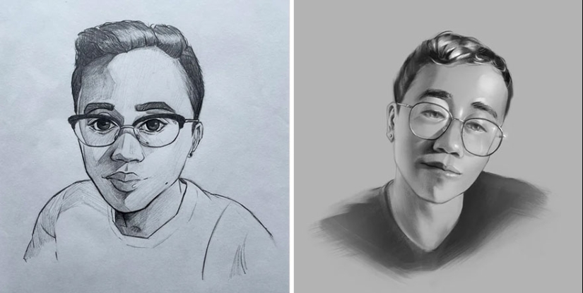En este grupo en línea, los artistas comparten cómo su trabajo mejoró durante un período de tiempo