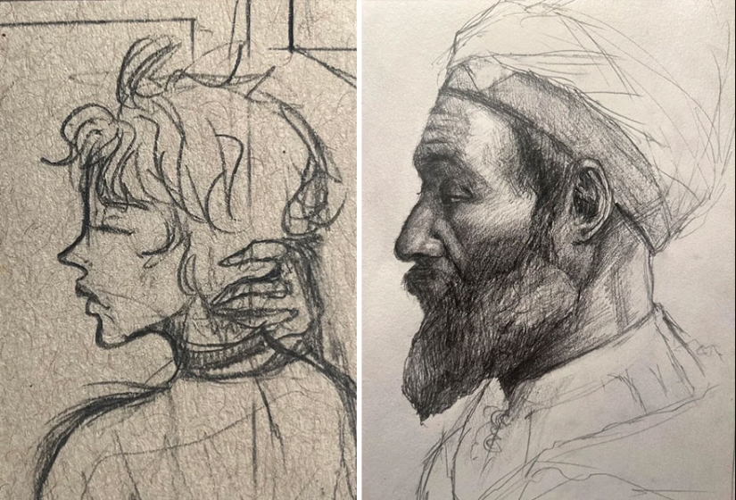 En este grupo en línea, los artistas comparten cómo su trabajo mejoró durante un período de tiempo