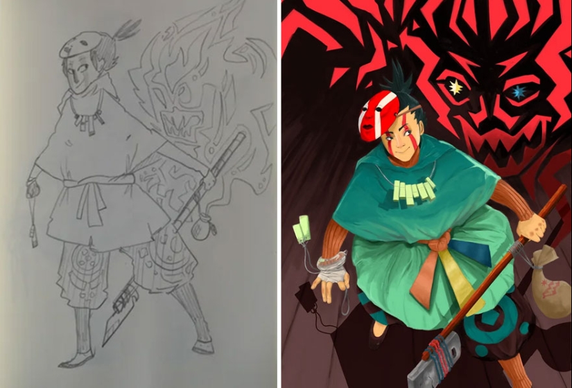 En este grupo en línea, los artistas comparten cómo su trabajo mejoró durante un período de tiempo