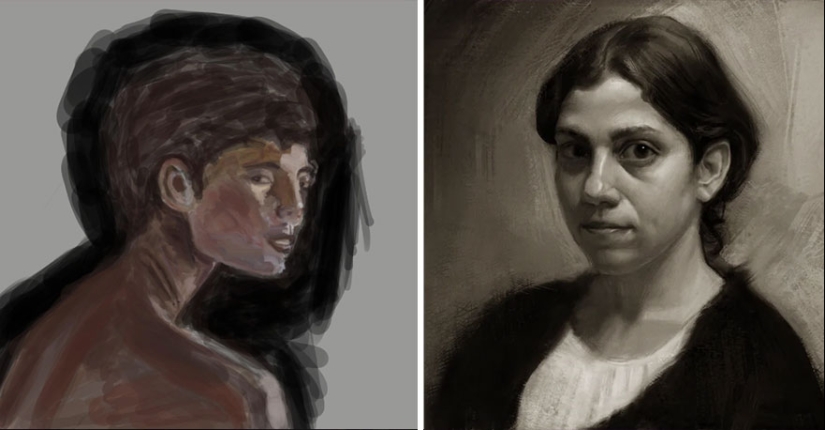 En este grupo en línea, los artistas comparten cómo su trabajo mejoró durante un período de tiempo