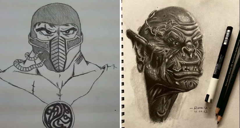 En este grupo en línea, los artistas comparten cómo su trabajo mejoró durante un período de tiempo