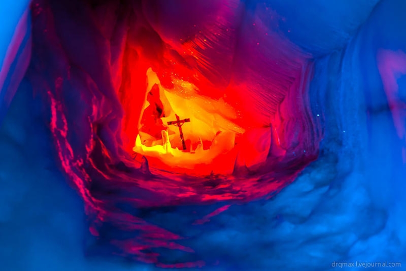 ¡En lo profundo del glaciar!