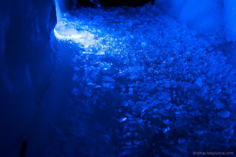 ¡En lo profundo del glaciar!