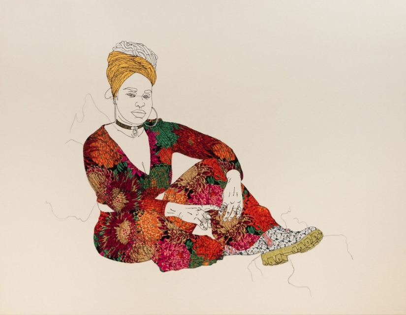 Encarnando vitalidad y alegría, los retratos estampados de Gio Swaby celebran la negritud y la feminidad Encarnando vitalidad y alegría, los retratos estampados de Gio Swaby celebran la negritud y la feminidad