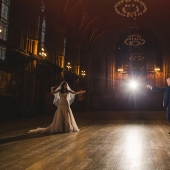 English couple get married in the style of the Harry Potter novels English couple get married in the style of the Harry Potter novels