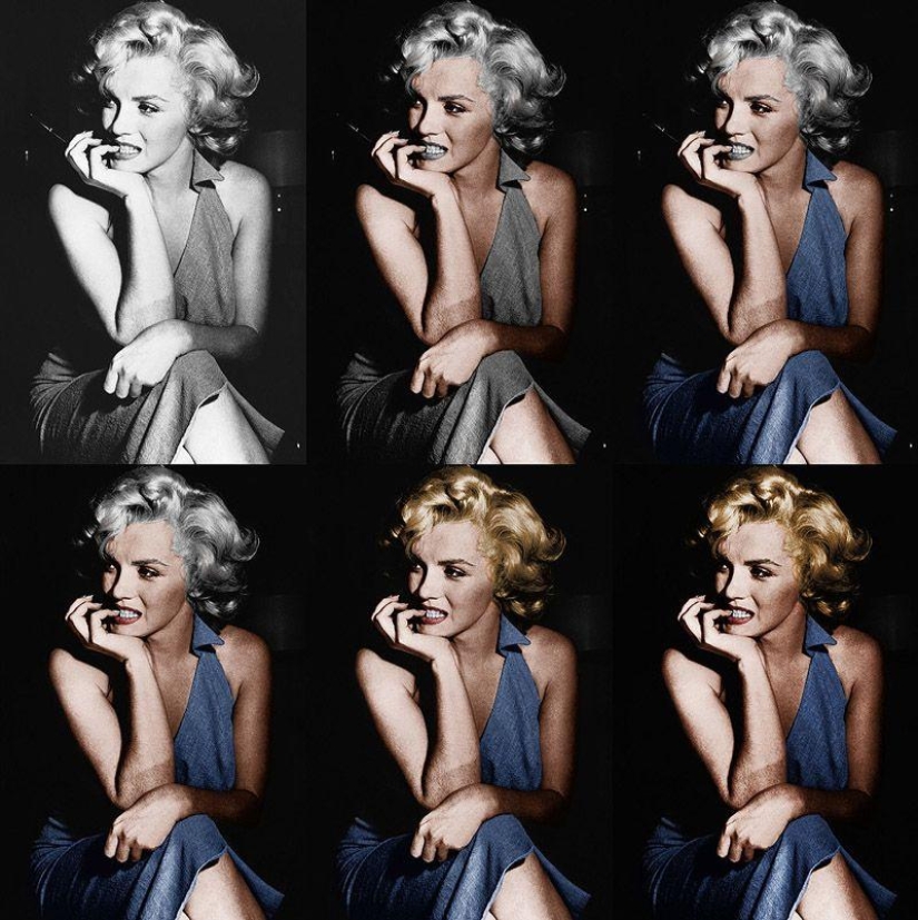 Epochal retro photos in color
