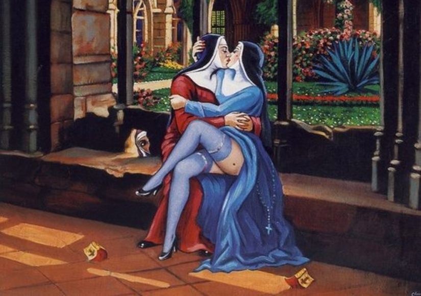 Erotismo del surrealismo en las pinturas del anarquista francés Clovis Troil