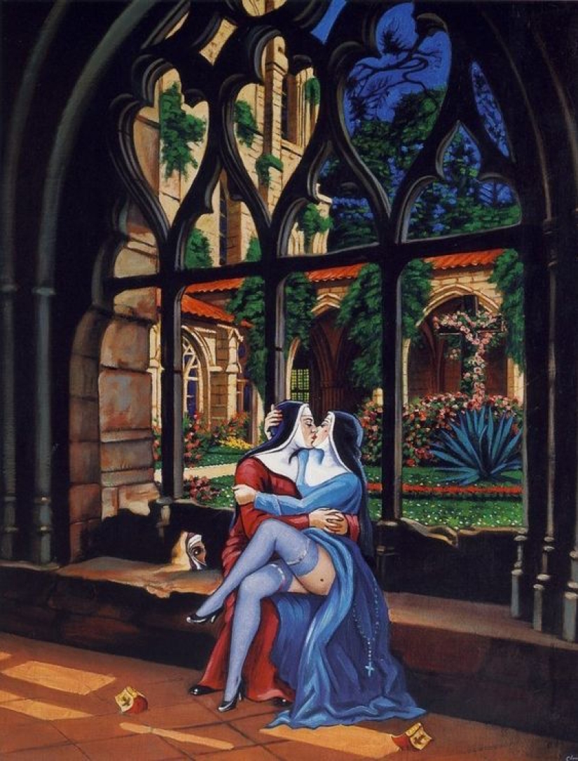 Erotismo del surrealismo en las pinturas del anarquista francés Clovis Troil