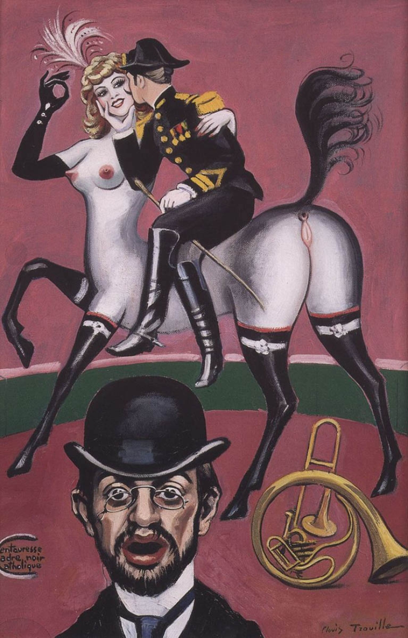 Erotismo del surrealismo en las pinturas del anarquista francés Clovis Troil