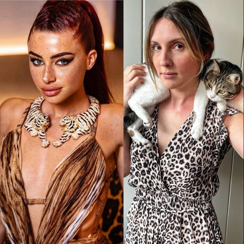 Esta pareja recrea hilarantemente fotos de influencers con cosas que encuentran en casa, y aquí está el resultado Esta pareja recrea hilarantemente fotos de influencers con cosas que encuentran en casa, y aquí está el resultado