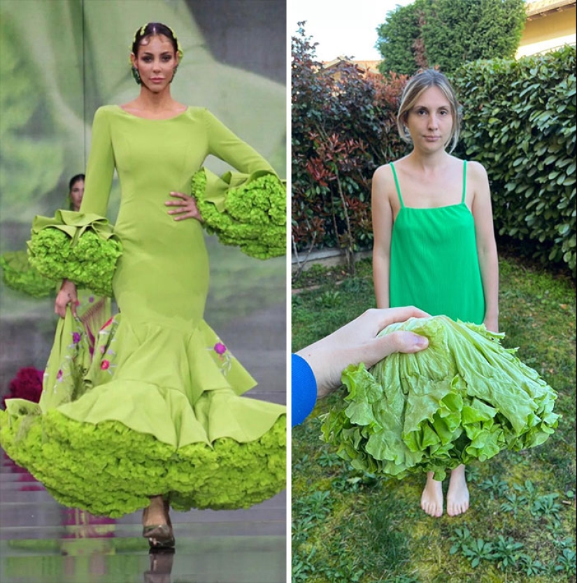 Esta pareja recrea hilarantemente fotos de influencers con cosas que encuentran en casa, y aquí está el resultado Esta pareja recrea hilarantemente fotos de influencers con cosas que encuentran en casa, y aquí está el resultado