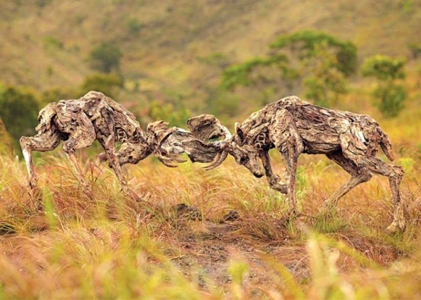Estas esculturas parecen estar vivas… Nunca creerás de qué están hechas