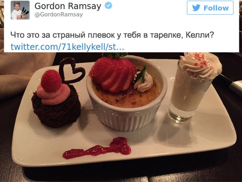 Estas personas lamentaron haber decidido mostrar sus platos en Twitter al chef Gordon Ramsay