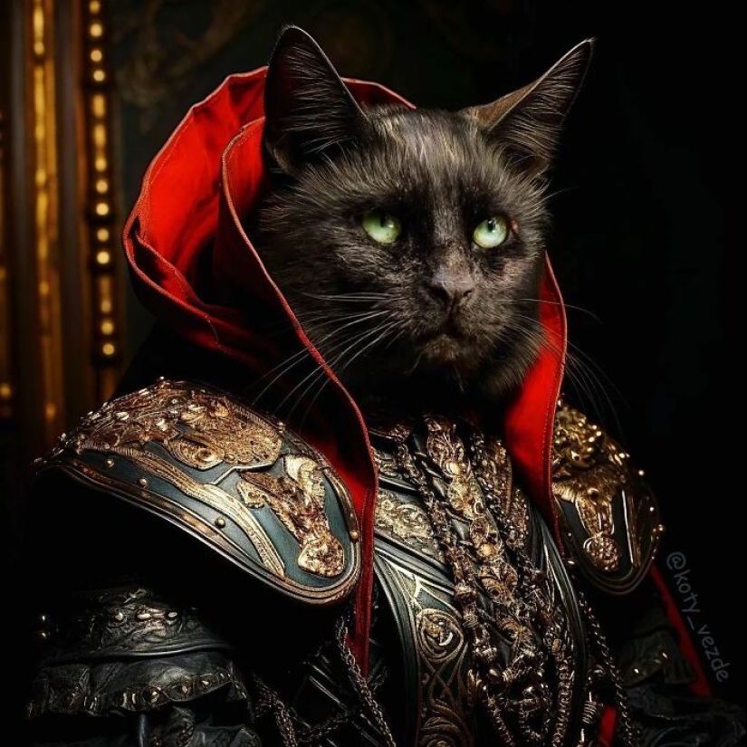 Este artista intercambia personas en pinturas clásicas con gatos (Parte 2)