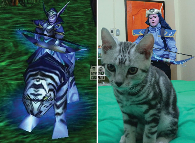 Este tipo hace cosplay barato, enojado y con materiales improvisados