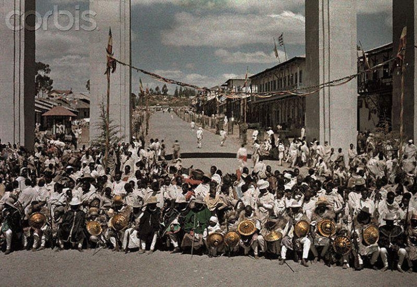 Ethiopia 1931 in color. Modernization of feudalism