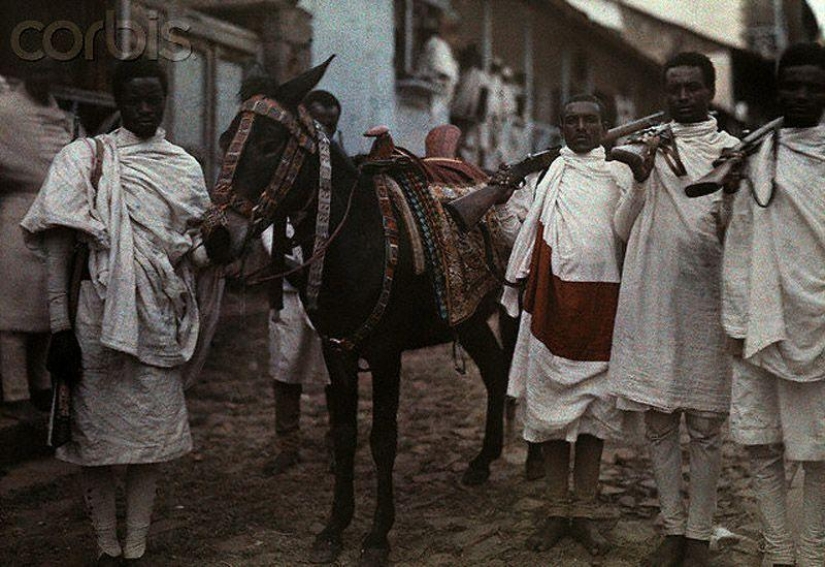 Ethiopia 1931 in color. Modernization of feudalism